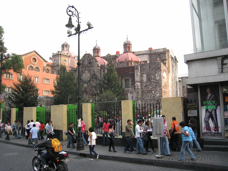 Mexico Pyramids - Mexico City 2009 1260.jpg - A trip to the Teotihuacan area of Mexico to visit the pyramids. A vast complex and a great climb to the top. This was followed by lunch in a cave, then a visit to the historical center of Mexico City. March 2009.